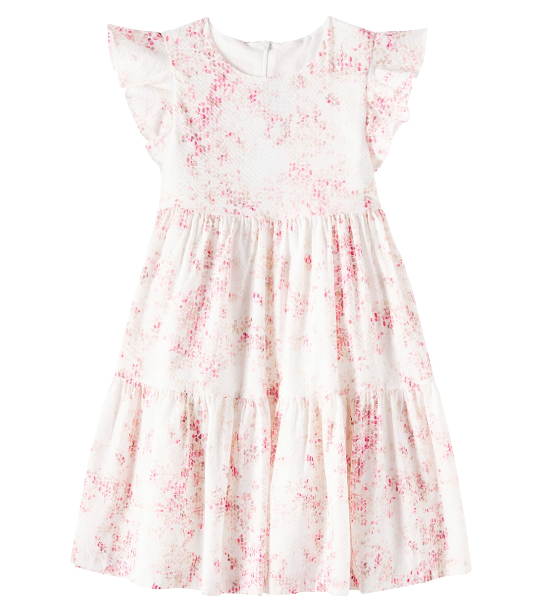 Платье из принтованного хлопка Tartine et Chocolat, Nacre 
Платье из принтованного хлопка Tartine et Chocolat, Nacre