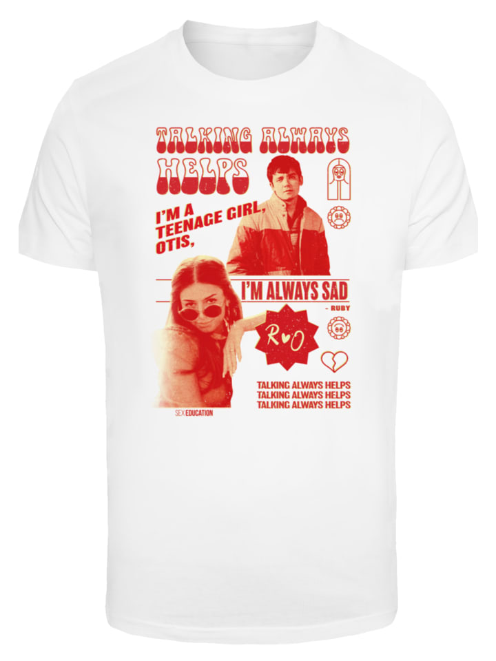 Футболка с надписью Половое воспитание Отиса Разговаривающий Отис помогает сериалу Netflix в белом цвете F4NT4STIC
Футболка с надписью Половое воспитание Отиса Разговаривающий Отис помогает сериалу Netflix в белом цвете F4NT4STIC