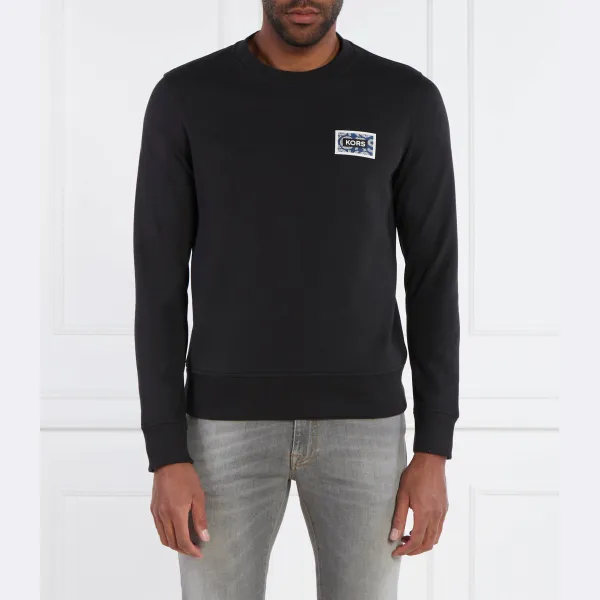 Толстовка с сетчатыми блоками стандартного кроя Michael Kors, черный 
Толстовка с сетчатыми блоками стандартного кроя Michael Kors, черный