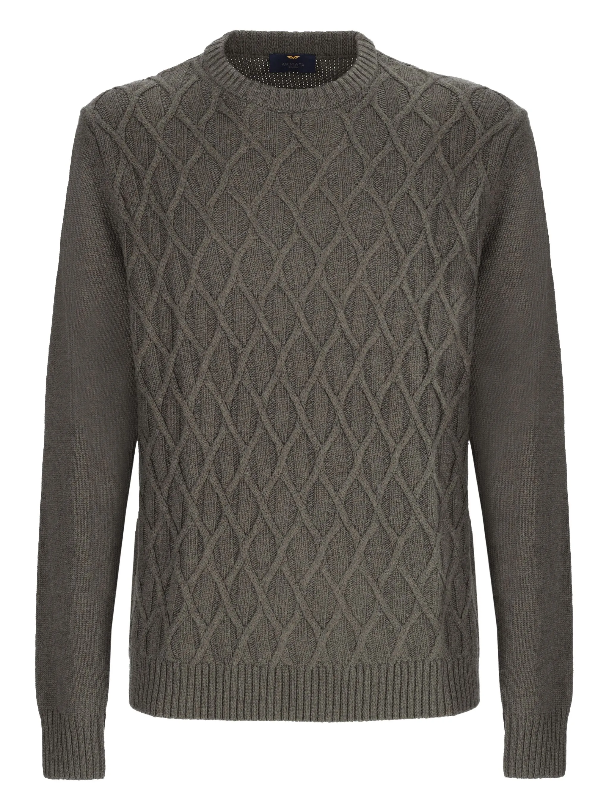 Свитер фактурной вязки с узором Armata Di Mare, зеленый
Свитер фактурной вязки с узором Armata Di Mare, зеленый