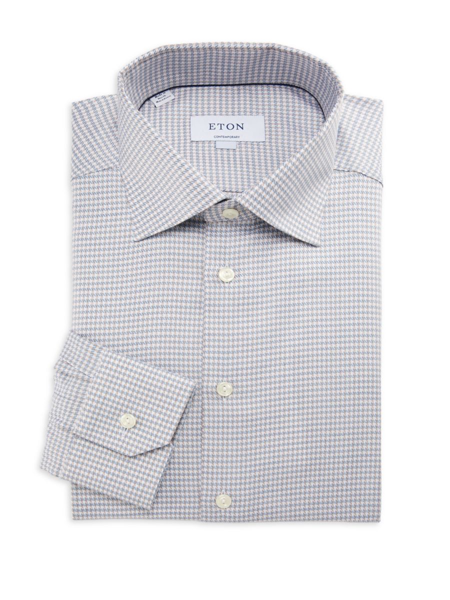Рубашка современного кроя из хлопка в клетку Eton, синий
Рубашка современного кроя из хлопка в клетку Eton, синий