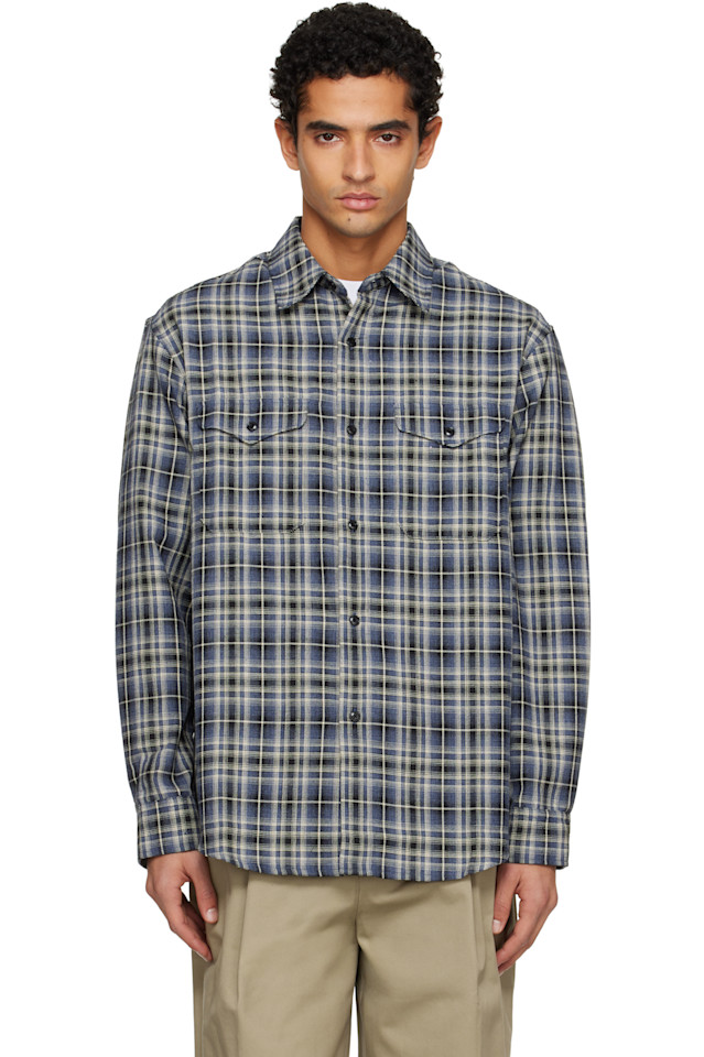 Хлопковая рубашка в синюю клетку с двумя карманами Tonywack, синий
Хлопковая рубашка в синюю клетку с двумя карманами Tonywack, синий