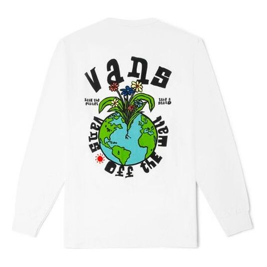 Футболка men's earth pattern printing round neck long sleeves white t-shirt Vans, белый
Футболка men's earth pattern printing round neck long sleeves white t-shirt Vans, белый