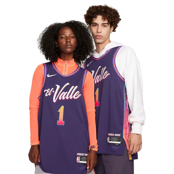Майка Nike Dri-FIT ADV NBA Authentic Jersey 2023/24 City Edition 'Phoenix Suns Devin Booker', фиолетовый
Майка Nike Dri-FIT ADV NBA Authentic Jersey 2023/24 City Edition 'Phoenix Suns Devin Booker', фиолетовый