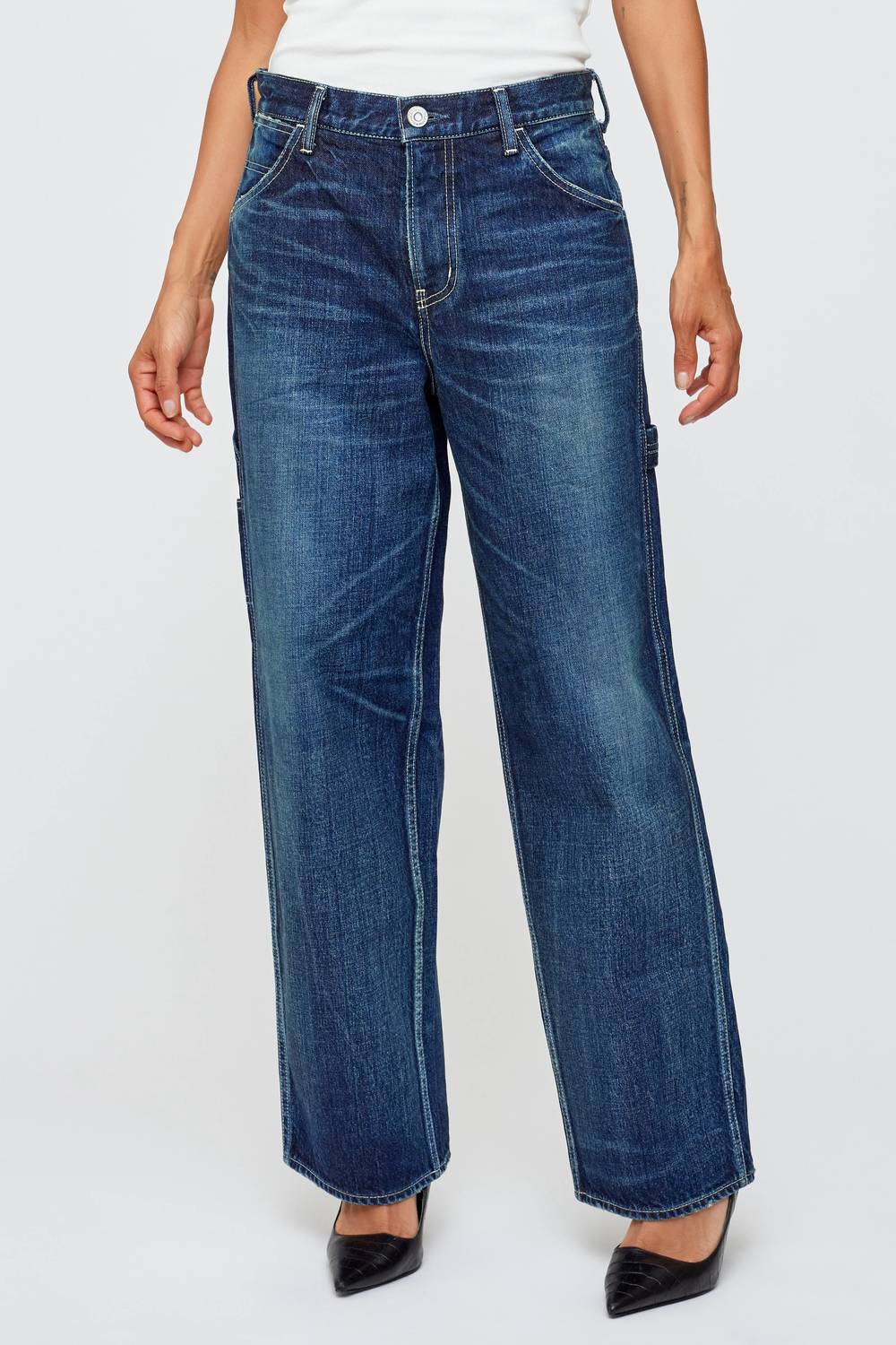 Барбервилл Брюки художника в темно-синем Moussy
Барбервилл Брюки художника в темно-синем Moussy