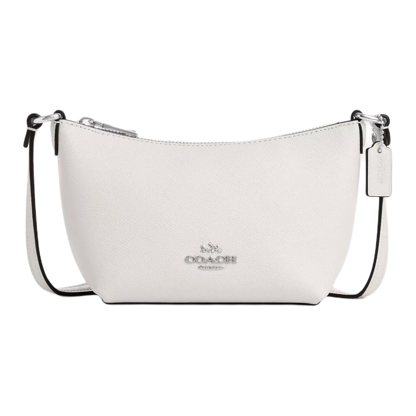 COACH Переработанная кожаная мини-сумка через плечо женская белая
COACH Переработанная кожаная мини-сумка через плечо женская белая