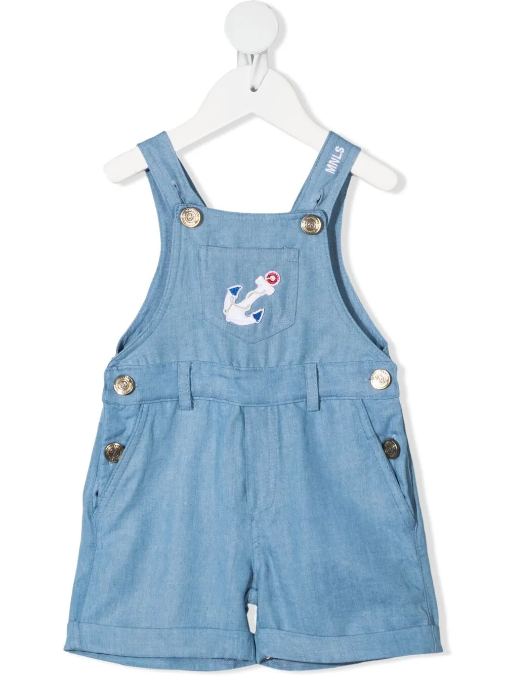 Джинсовый комбинезон с нашивкой Monnalisa, синий
Джинсовый комбинезон с нашивкой Monnalisa, синий