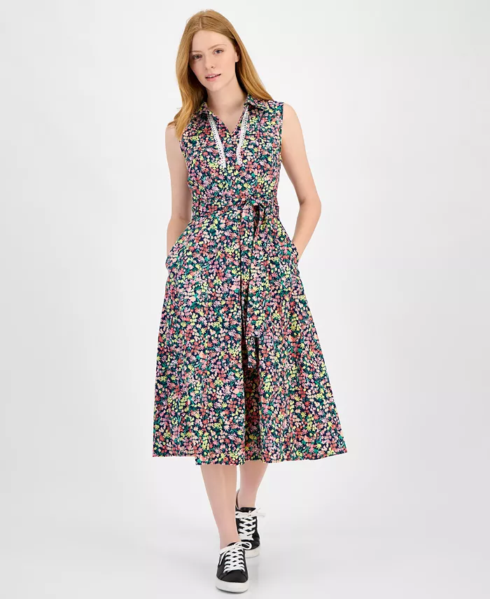 Женская блуза-платье с цветочным принтом и кружевной отделкой Tommy Hilfiger, синий
Женская блуза-платье с цветочным принтом и кружевной отделкой Tommy Hilfiger, синий