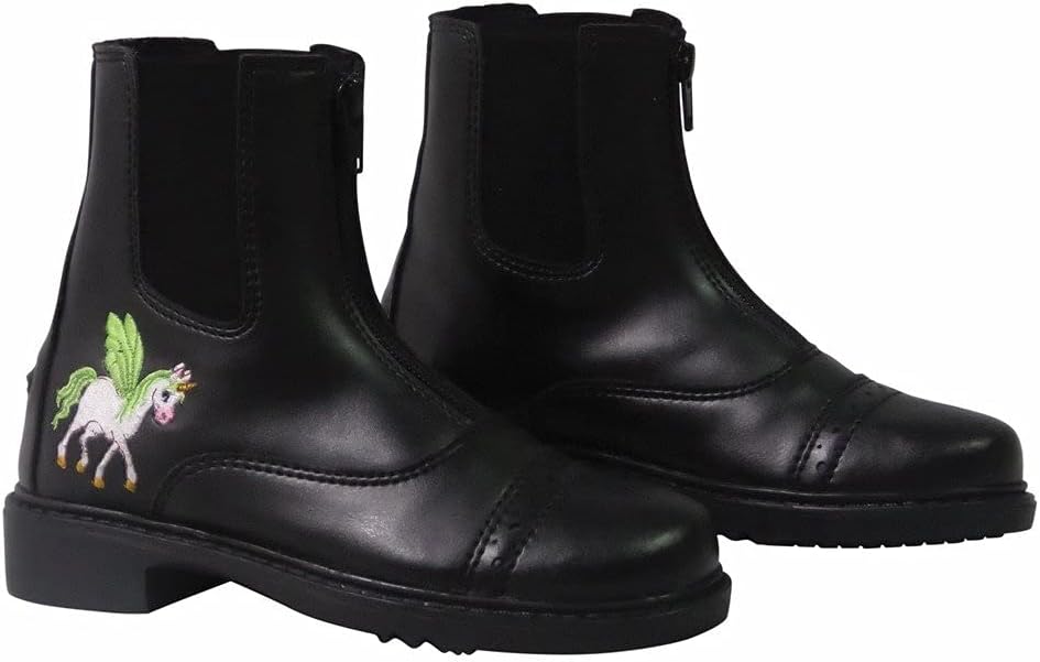 Детские падыковые сапоги TuffRider с единорогом и передней молнией, черный
Детские падыковые сапоги TuffRider с единорогом и передней молнией, черный