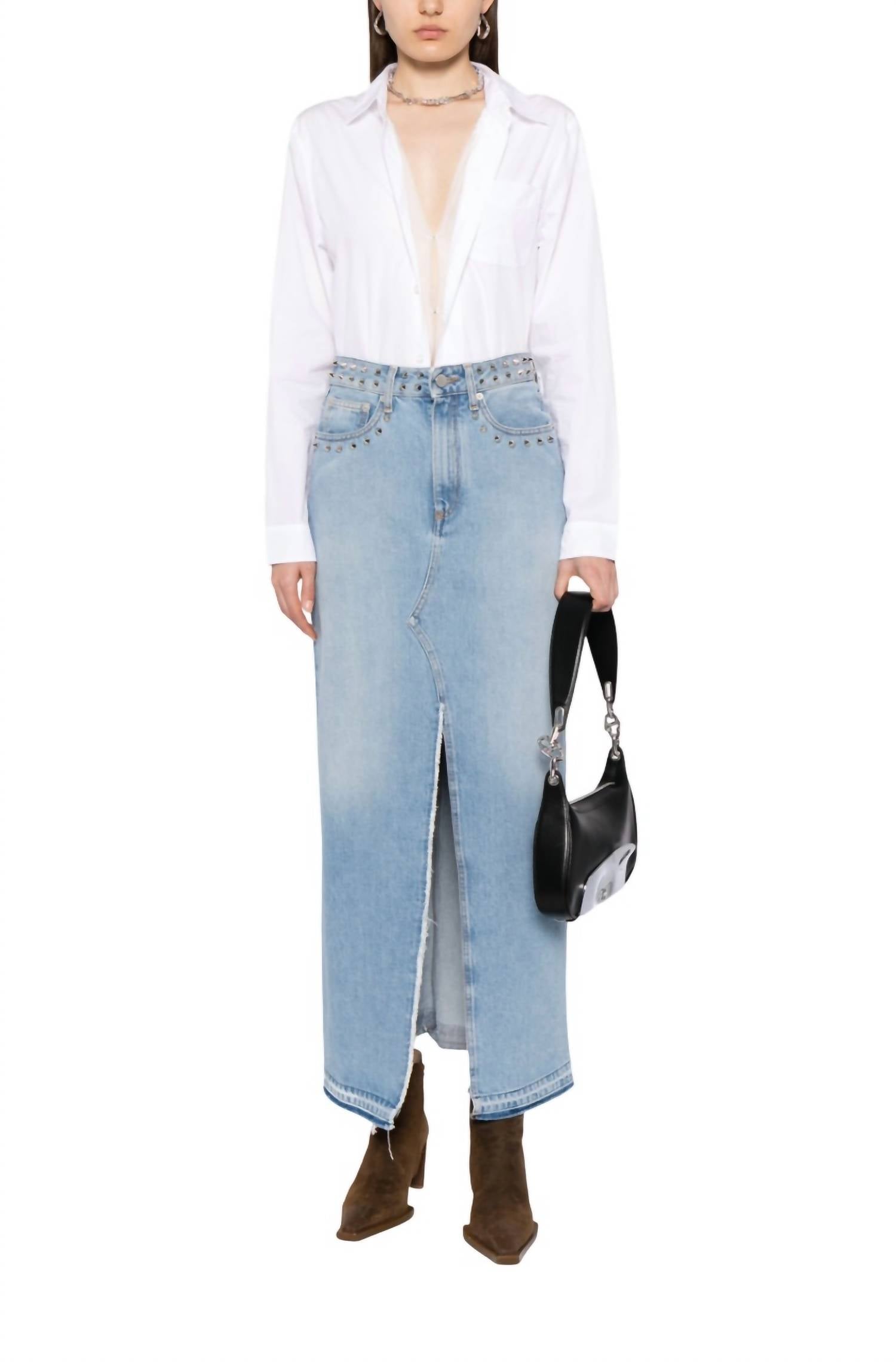 Раскладывающаяся рубашка белого цвета R13
Раскладывающаяся рубашка белого цвета R13