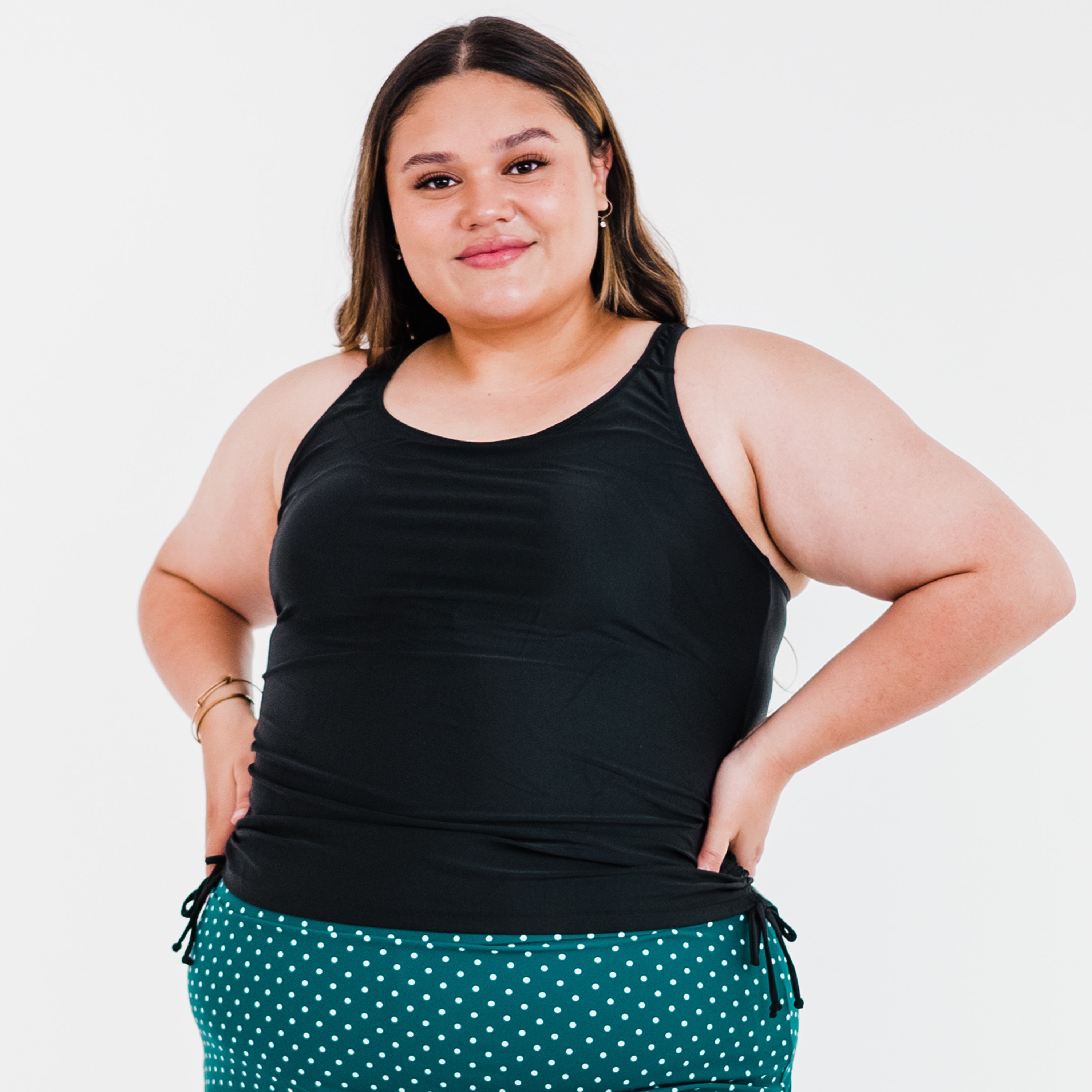 Женский купальник-танкини с вшитым бюстгальтером размера плюс Maya Calypsa, черный
Женский купальник-танкини с вшитым бюстгальтером размера плюс Maya Calypsa, черный