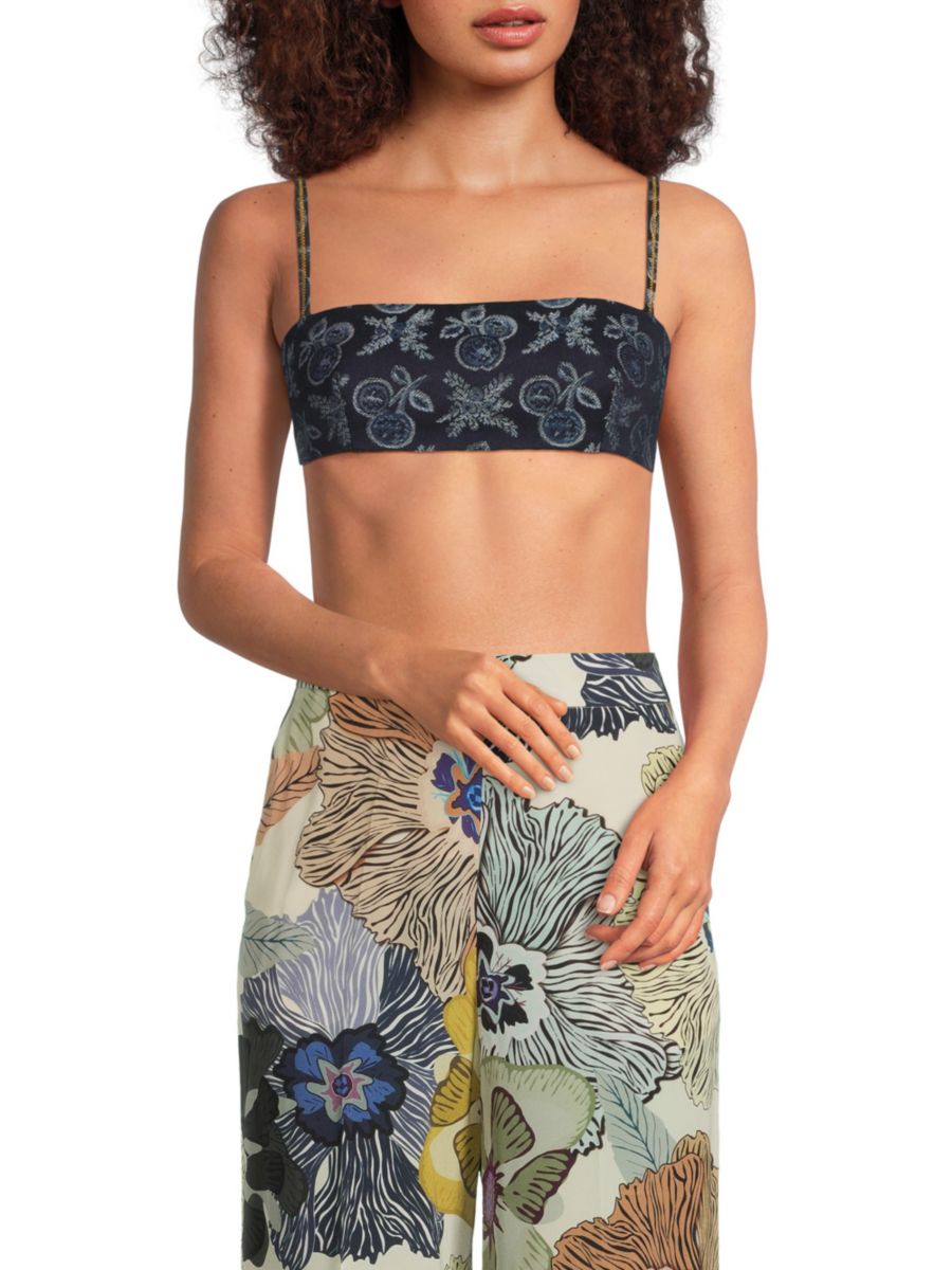 Укороченный топ с принтом Etro, синий
Укороченный топ с принтом Etro, синий