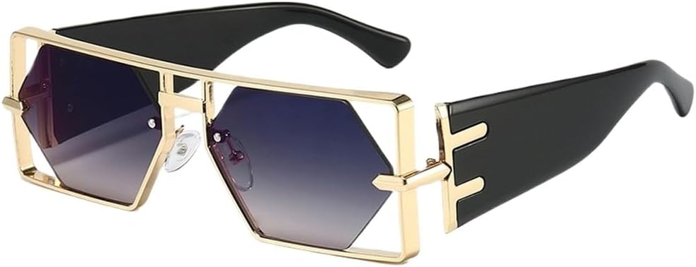 Винтажные женские солнцезащитные очки в стиле стимпанк, прямоугольной формы, с металлическими полыми шестиугольными линзами, модные двухлучевые линзы, защита от ультрафиолета UV400 WNCKSQ, C5goldbluebrown
Винтажные женские солнцезащитные очки в стиле стимпанк, прямоугольной формы, с металлическими полыми шестиугольными линзами, модные двухлучевые линзы, защита от ультрафиолета UV400 WNCKSQ, C5goldbluebrown