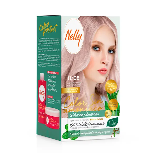 Веганский перманентный цвет волос Color Sin Amoniaco Aclarante Nelly, цвет rubio rosado
Веганский перманентный цвет волос Color Sin Amoniaco Aclarante Nelly, цвет rubio rosado