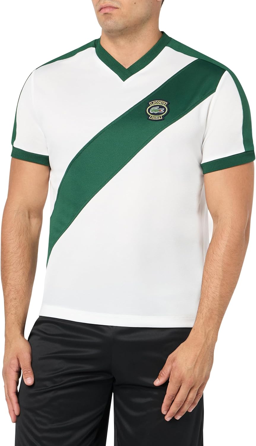 Мужская футболка Lacoste с коротким рукавом, стандартного кроя, с цветными блоками, Flour/Green
Мужская футболка Lacoste с коротким рукавом, стандартного кроя, с цветными блоками, Flour/Green