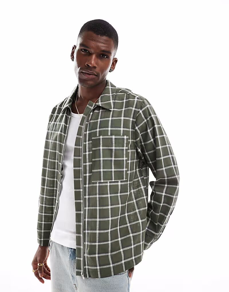 Рубашка свободного кроя ASOS DESIGN зеленого цвета
Рубашка свободного кроя ASOS DESIGN зеленого цвета