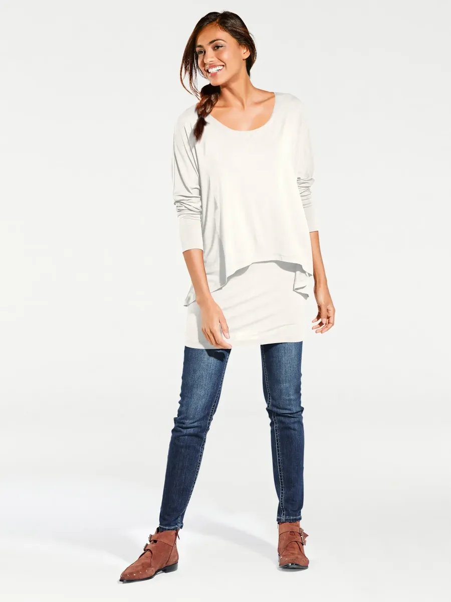 LINEA TESINI by Heine рубашка с круглым вырезом "рубашка с круглым вырезом", кремовый
LINEA TESINI by Heine рубашка с круглым вырезом "рубашка с круглым вырезом", кремовый