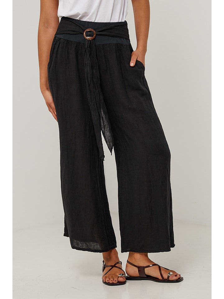 Тканевые брюки Le Monde du Lin, черный
Тканевые брюки Le Monde du Lin, черный