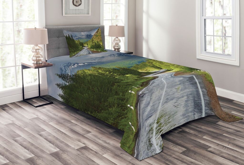 Комплект покрывала ABAKUHAUS Natural, Mountain Landscape Road, комплект с моющимися наволочками, для односпальных кроватей 170 x 220 см, коричневый, зеленый, серый
Комплект покрывала ABAKUHAUS Natural, Mountain Landscape Road, комплект с моющимися наволочками, для односпальных кроватей 170 x 220 см, коричневый, зеленый, серый