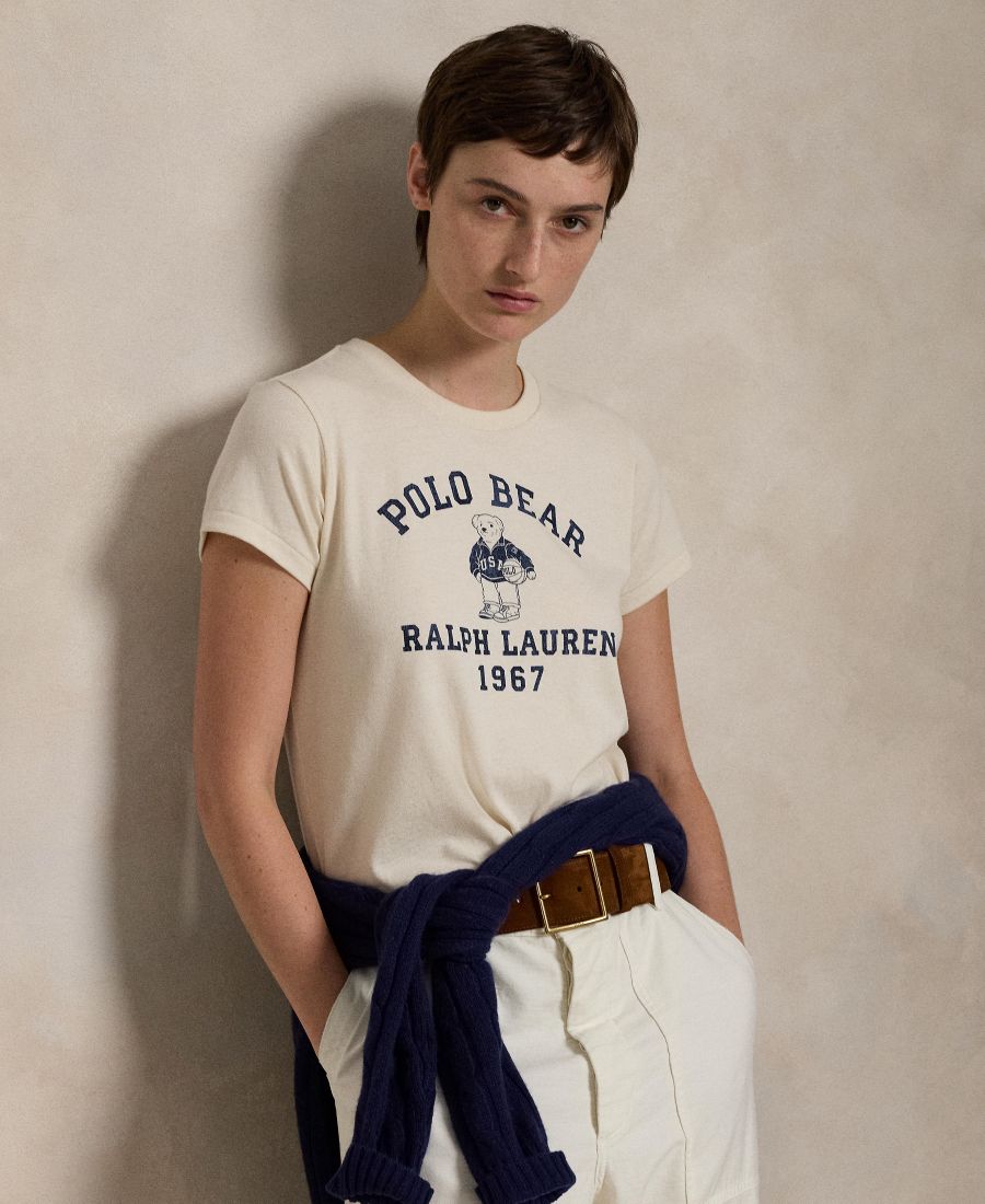 Женская футболка Polo Bear из хлопкового трикотажа Polo Ralph Lauren, Deckwash White, Белый, Женская футболка Polo Bear из хлопкового трикотажа Polo Ralph Lauren, Deckwash White
Женская футболка Polo Bear из хлопкового трикотажа Polo Ralph Lauren, Deckwash White, Белый, Женская футболка Polo Bear из хлопкового трикотажа Polo Ralph Lauren, Deckwash White