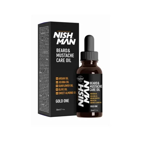 Масло для бороды, 30 мл Nishman, Beard & Mustache Care Oil Gold One
Масло для бороды, 30 мл Nishman, Beard & Mustache Care Oil Gold One