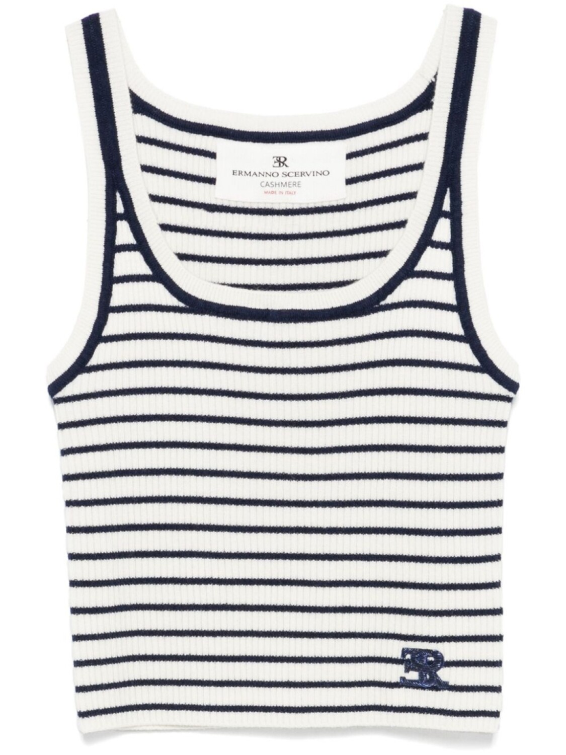 Ermanno Scervino топ в полоску, белый
Ermanno Scervino топ в полоску, белый