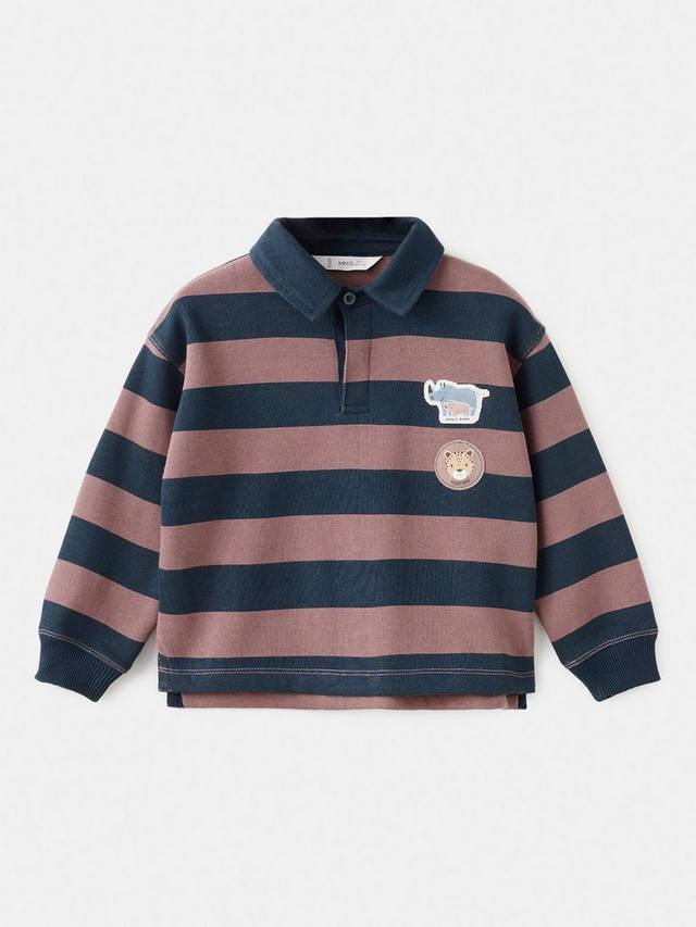 Детский поло-свитшот из хлопковой смеси в полоску Mango, Navy
Детский поло-свитшот из хлопковой смеси в полоску Mango, Navy