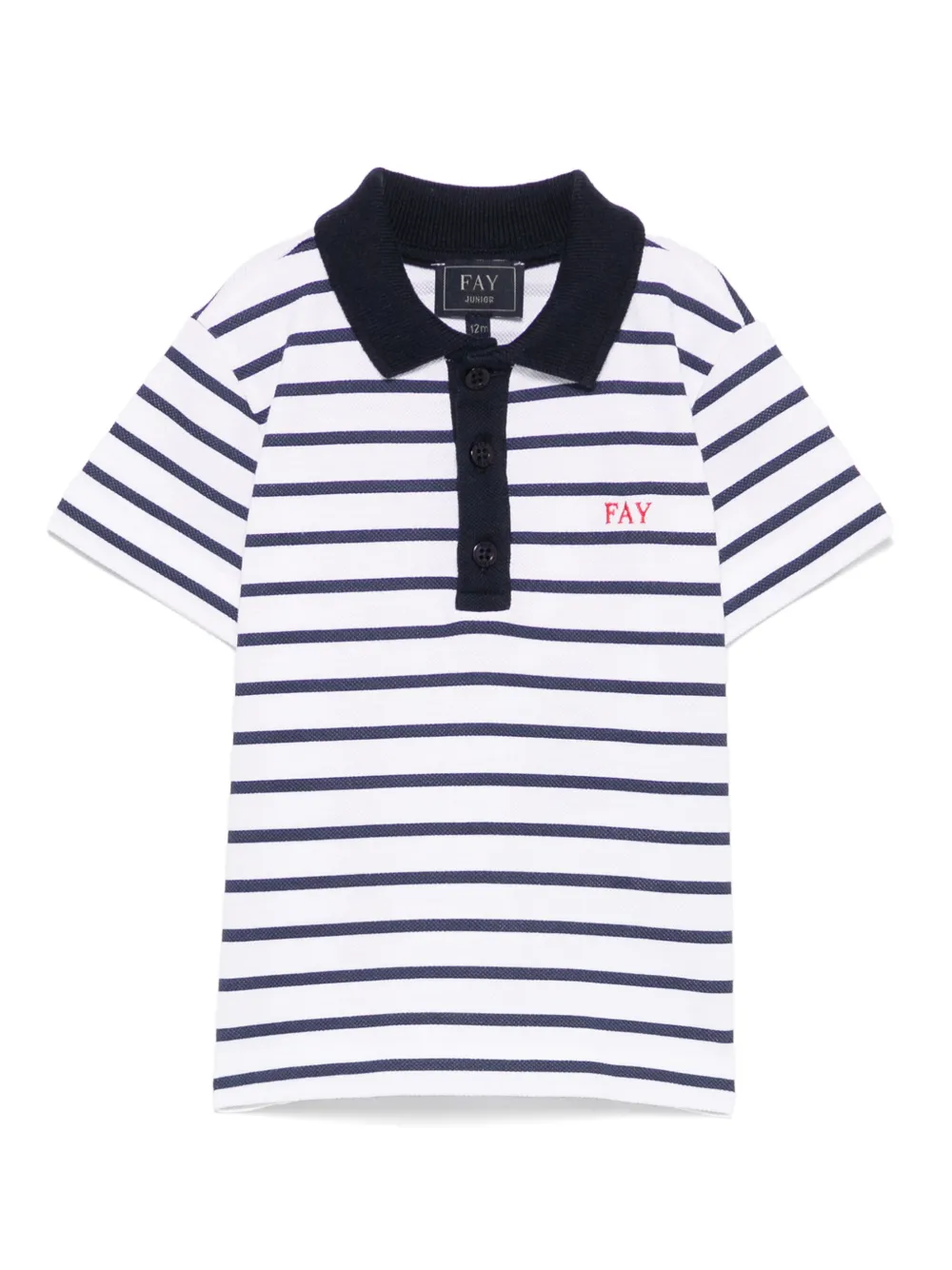 Рубашка поло в полоску Fay Kids, белый
Рубашка поло в полоску Fay Kids, белый