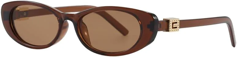 Маленькие овальные солнцезащитные очки — ретро-винтажные очки «кошачий глаз» для женщин, минималистичный модный аксессуар с защитой от солнца UV400 ENSARJOE, Brown
Маленькие овальные солнцезащитные очки — ретро-винтажные очки «кошачий глаз» для женщин, минималистичный модный аксессуар с защитой от солнца UV400 ENSARJOE, Brown