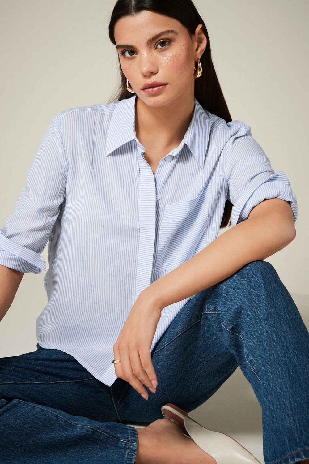 Рубашка с длинным рукавом Next, синий
Рубашка с длинным рукавом Next, синий