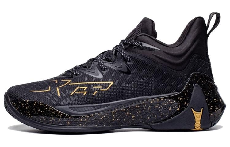 Баскетбольные кроссовки Monster 3.0 мужские, среднего размера, черные/золотые Xtep