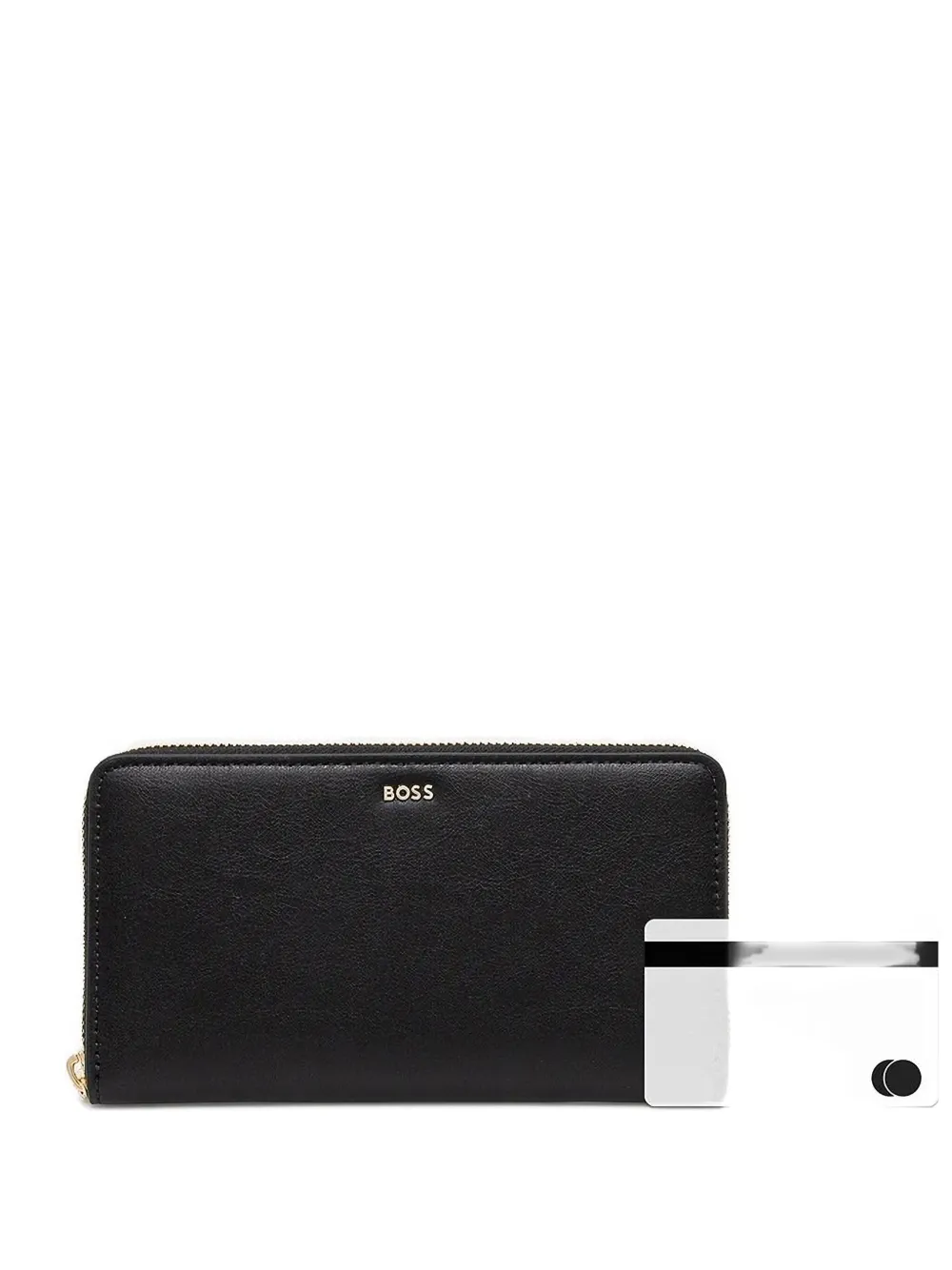 Кожаный кошелек на молнии BOSS, черный
Кожаный кошелек на молнии BOSS, черный