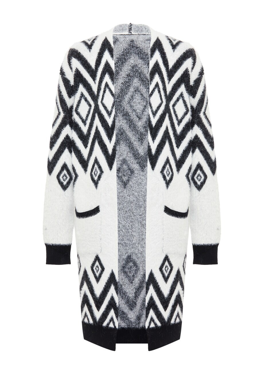 Вязаный кардиган ebeeza Knit Cardigan, черный/белый
Вязаный кардиган ebeeza Knit Cardigan, черный/белый