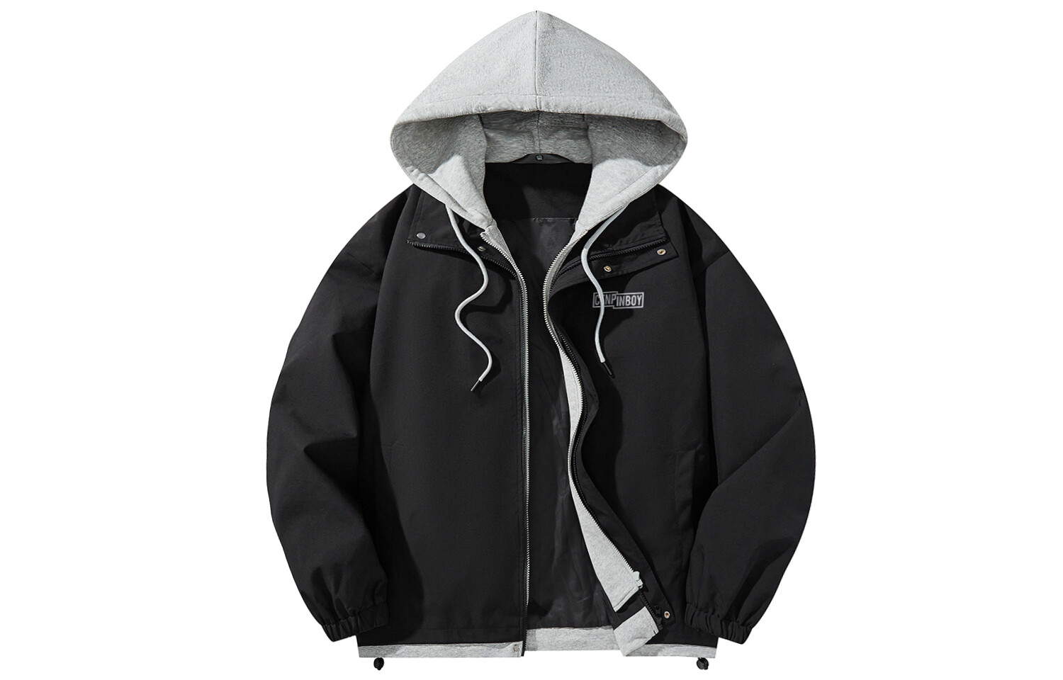 Eslite Cenpin поддельная свободная повседневная японская куртка на молнии с капюшоном и принтом букв, одинаковый стиль для мужчин и женщин, цвет Black + haze blue, Черный, Eslite Cenpin поддельная свободная повседневная японская куртка на молнии с капюшон
Eslite Cenpin поддельная свободная повседневная японская куртка на молнии с капюшоном и принтом букв, одинаковый стиль для мужчин и женщин, цвет Black + haze blue, Черный, Eslite Cenpin поддельная свободная повседневная японская куртка на молнии с капюшон