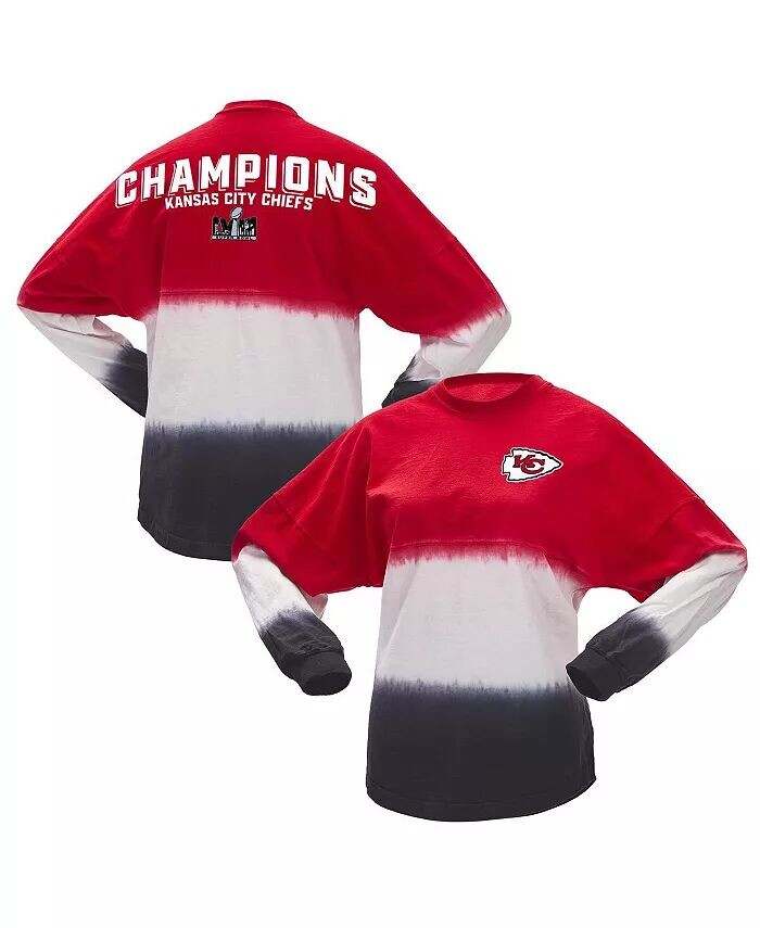 Женская красно-белая футболка Kansas City Chiefs Super Bowl LVIII Champions Ombre с длинным рукавом Fanatics
Женская красно-белая футболка Kansas City Chiefs Super Bowl LVIII Champions Ombre с длинным рукавом Fanatics