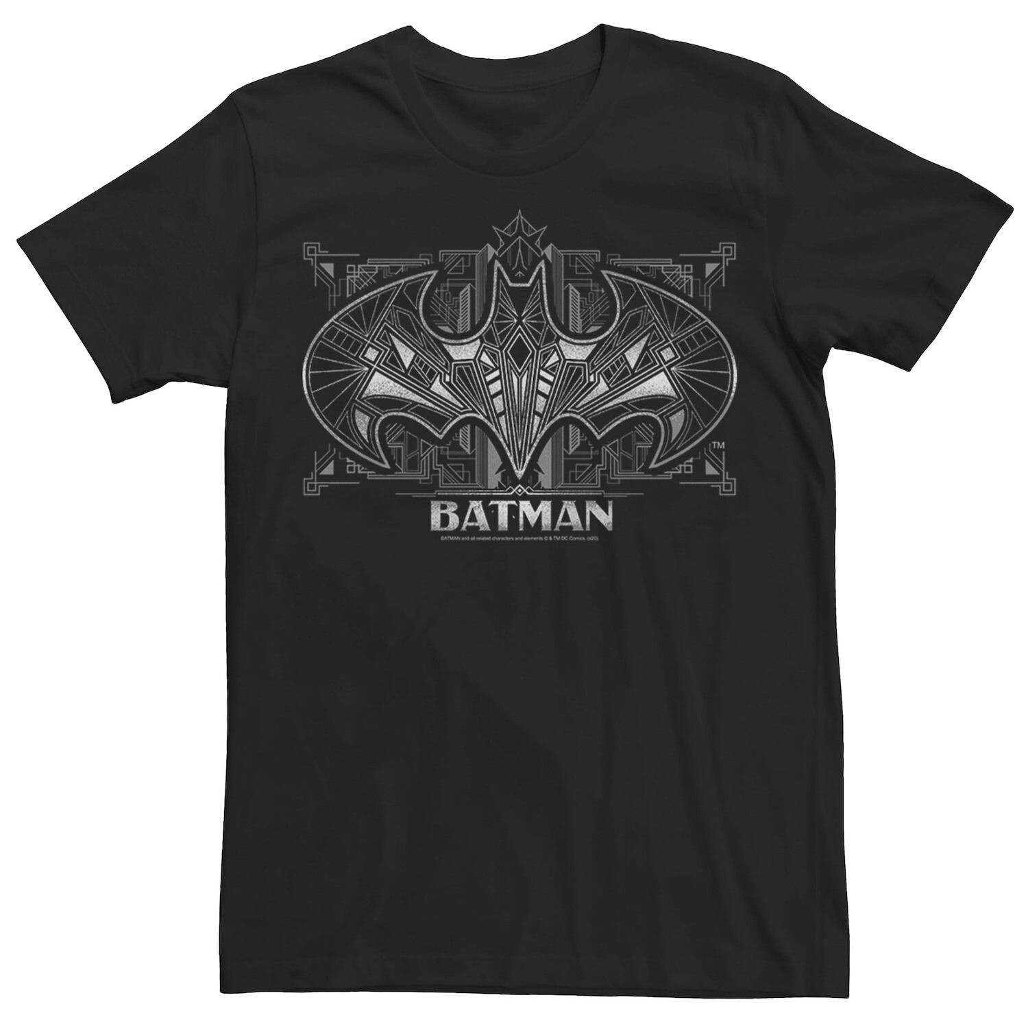 Мужская футболка с логотипом DC Fandome Batman в стиле ар-деко Licensed Character
Мужская футболка с логотипом DC Fandome Batman в стиле ар-деко Licensed Character
