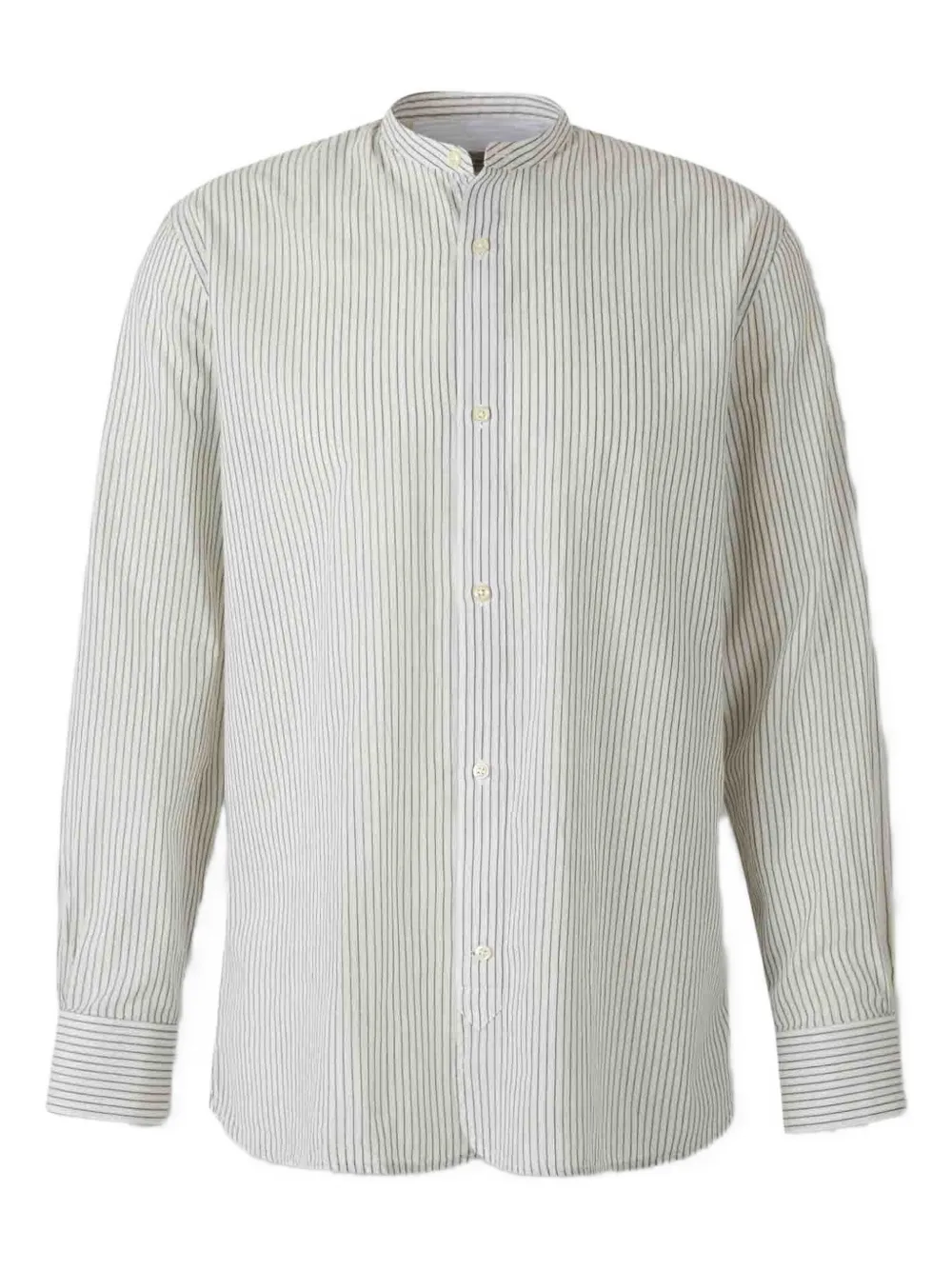 Полосатая рубашка с воротником-стойкой Officine Generale, белый
Полосатая рубашка с воротником-стойкой Officine Generale, белый