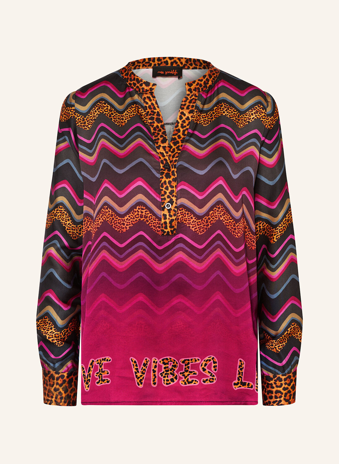 Атласная блузка-рубашка miss goodlife, розовый/серый/оранжевый
Атласная блузка-рубашка miss goodlife, розовый/серый/оранжевый