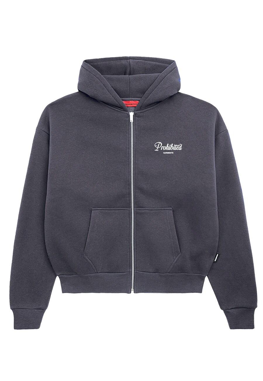 Толстовка с капюшоном на молнии Prohibited, темно-серый
Толстовка с капюшоном на молнии Prohibited, темно-серый