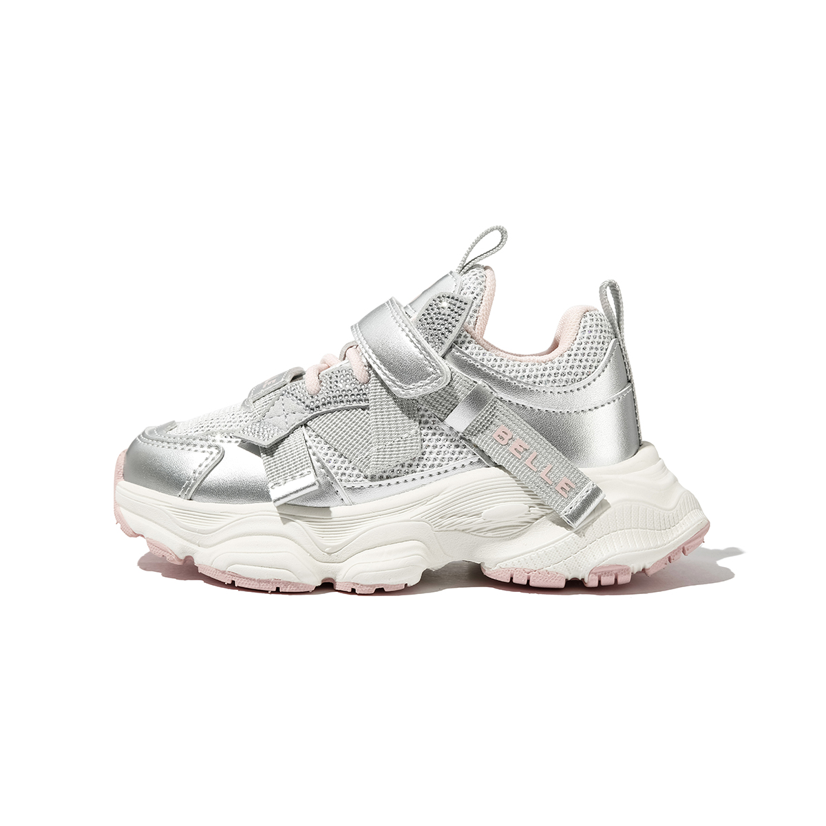 Детская обувь для подростков BELLE, серебряный/розовый 
Детская обувь для подростков BELLE, серебряный/розовый