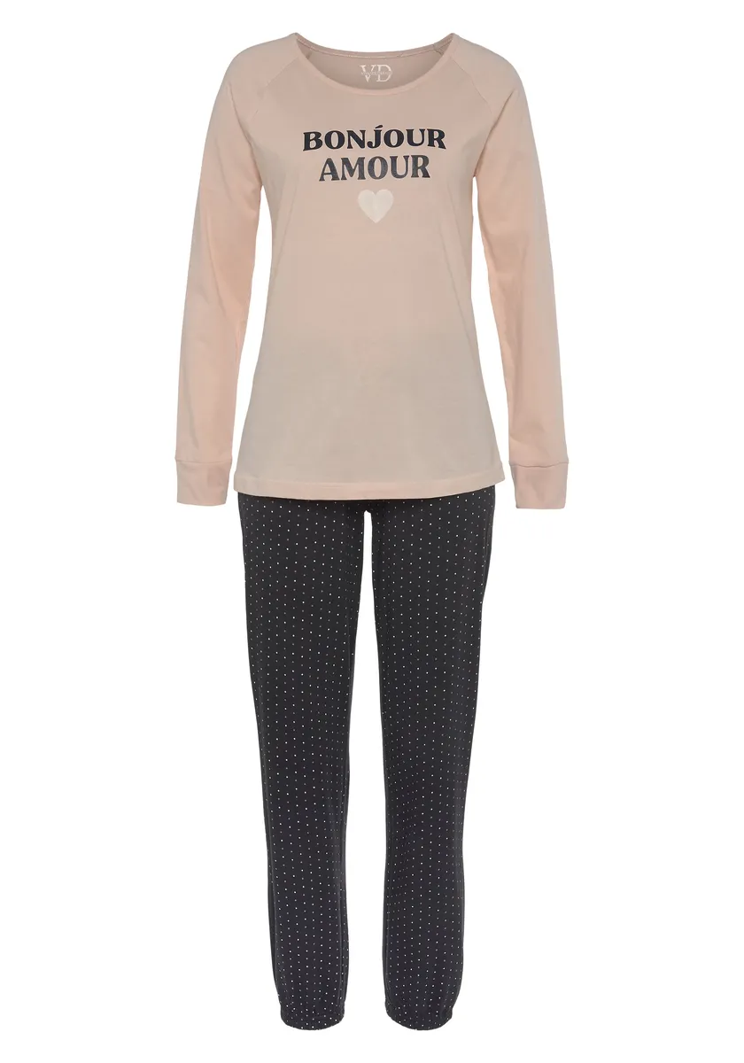 Пижама Vivance Dreams (2 шт.), с крупным принтом спереди, цвет Aprikose
Пижама Vivance Dreams (2 шт.), с крупным принтом спереди, цвет Aprikose