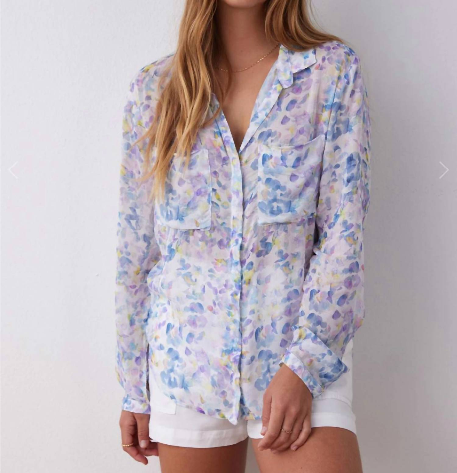 Рубашка-хипстер на пуговицах с цветочным принтом орхидеи Bella Dahl, цвет orchid floral print
Рубашка-хипстер на пуговицах с цветочным принтом орхидеи Bella Dahl, цвет orchid floral print