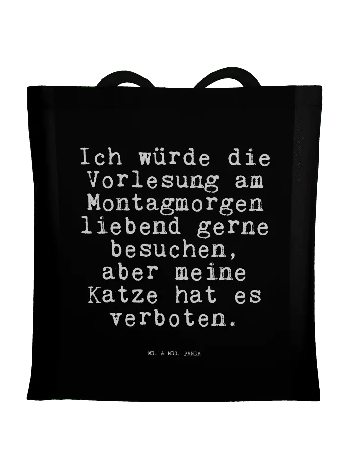 Сумка для переноски Mr & Mrs Panda Ich würde die Vorlesung, черный
Сумка для переноски Mr & Mrs Panda Ich würde die Vorlesung, черный