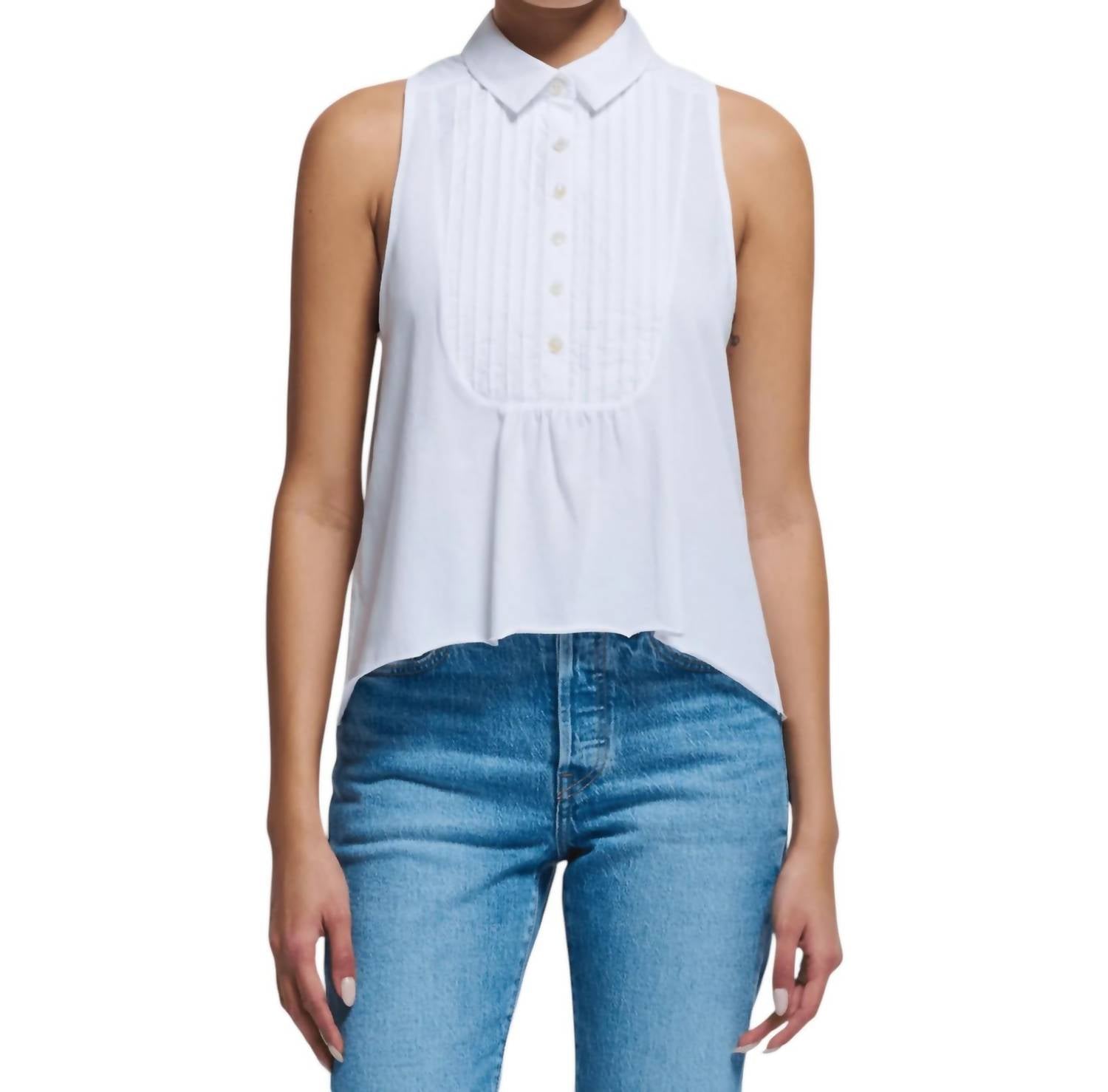 Топ Greta Pintuck в белом цвете Nation LTD
Топ Greta Pintuck в белом цвете Nation LTD