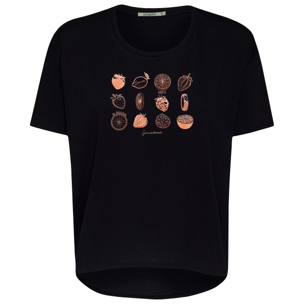 Женская футболка с принтом «клубника» для велосипеда Greenbomb, черный 
Женская футболка с принтом «клубника» для велосипеда Greenbomb, черный