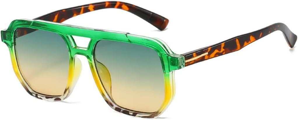 Солнцезащитные очки для мужчин и женщин - защита UV400 - двухцветная градиентная оправа с двойным лучом для занятий спортом на открытом воздухе и вождения DSVIGF, Green Yellow
Солнцезащитные очки для мужчин и женщин - защита UV400 - двухцветная градиентная оправа с двойным лучом для занятий спортом на открытом воздухе и вождения DSVIGF, Green Yellow