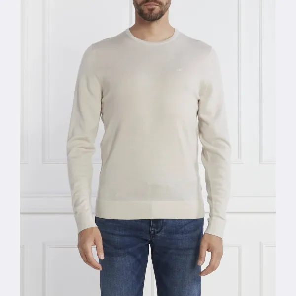 Обычный крой из шерсти Calvin Klein, бежевый 
Обычный крой из шерсти Calvin Klein, бежевый