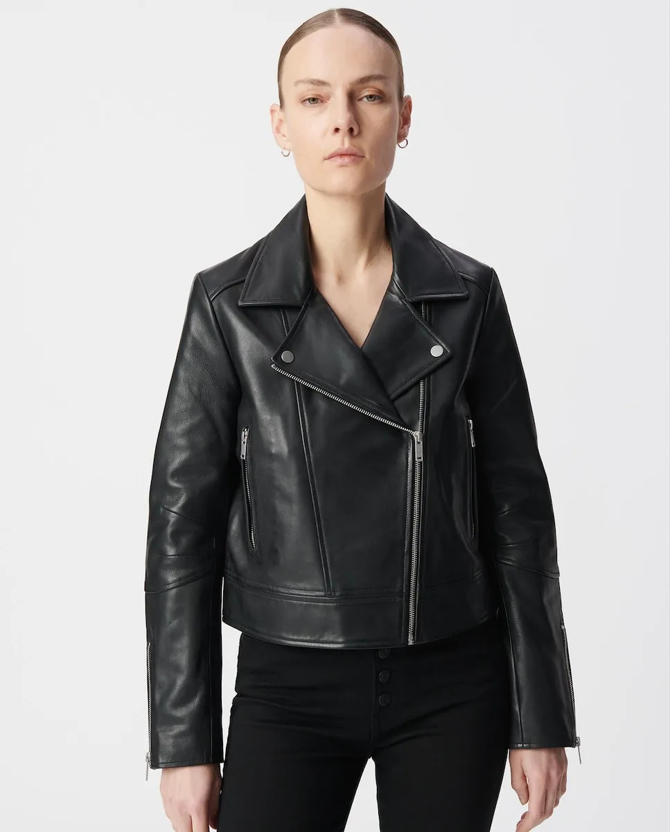 Женская кожаная байкерская куртка IKKS, черный
Женская кожаная байкерская куртка IKKS, черный