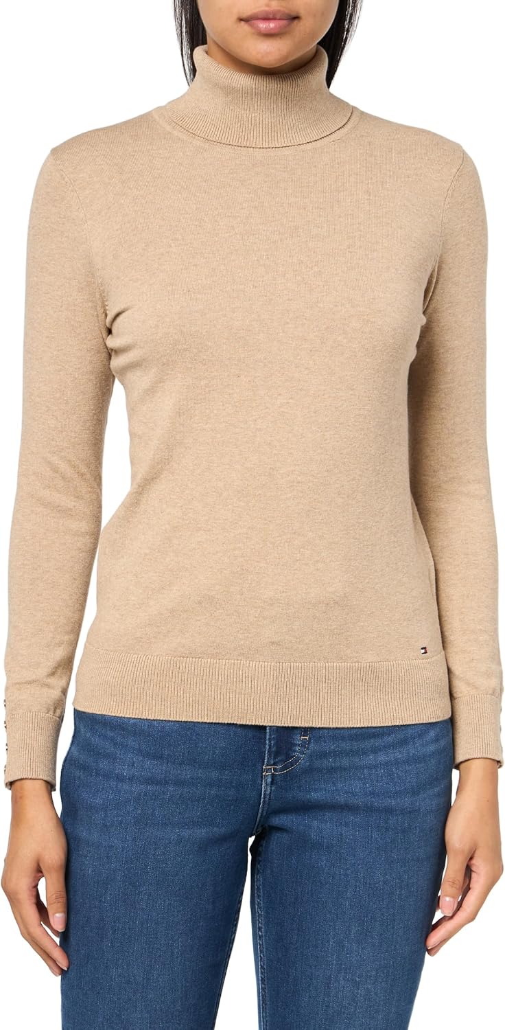 Женский легкий хлопковый свитер с высоким воротом Tommy Hilfiger, Light Heather Fawn
Женский легкий хлопковый свитер с высоким воротом Tommy Hilfiger, Light Heather Fawn