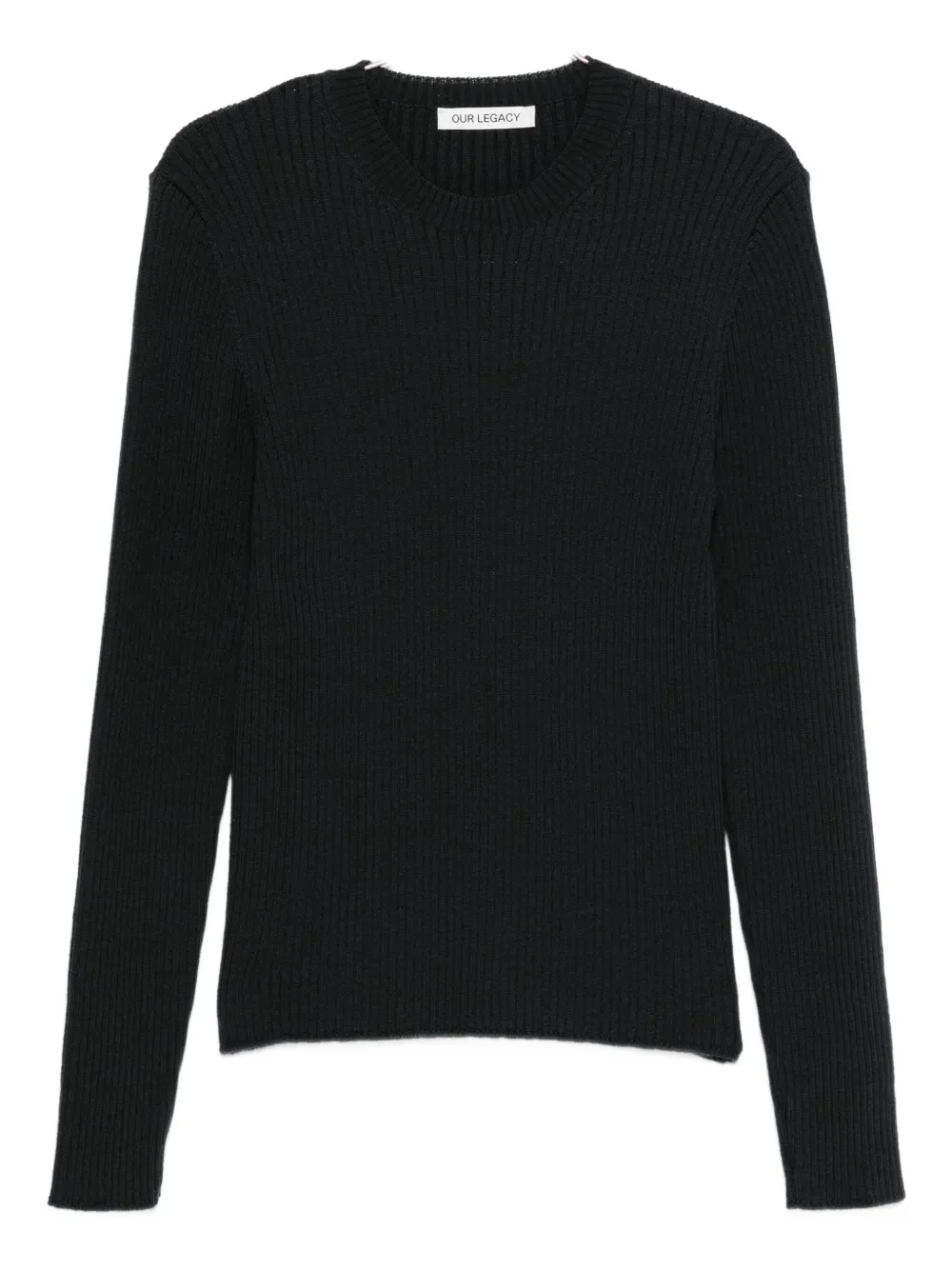 Вязаный свитер с круглым вырезом OUR LEGACY, черный
Вязаный свитер с круглым вырезом OUR LEGACY, черный